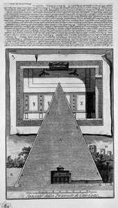 Piramide di Caio Cestio da Giovanni Battista Piranesi